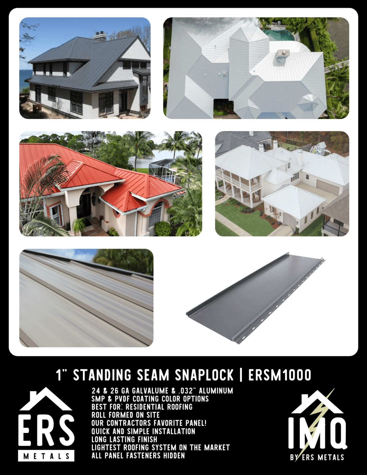 ERSM1050 1.5" standing seam nailstrip metal roofing panel. get this metal roofing system now with Instant metal quote IMQ platform for fast and accurate quoting