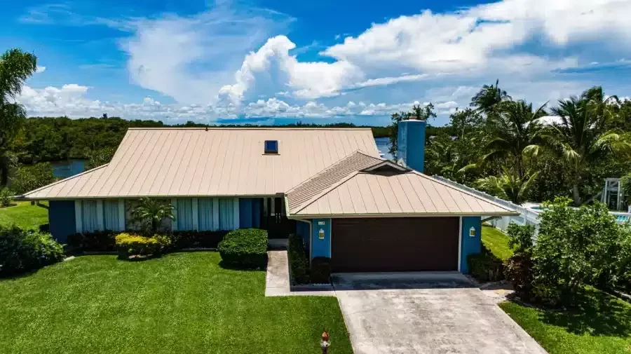 PVDF tan standing seam metal roofing by ERS Metals in florida