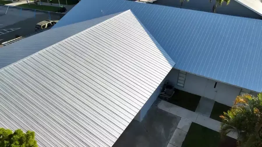 5v Crimp metal roof supplied by floridas top metal roofing supplier ERS Metals